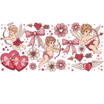 Floral Cupid Libbey Wrap