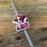 Pink Mooo 3D-Printed Straw Topper