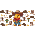 Osito Cowboy Libbey Wrap Digital Download