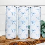 Blue Bows Tumbler Wrap