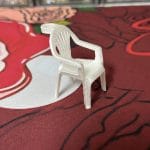 White Chair  3D Printed Straw Topper