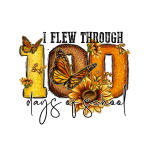 100 Days Butterfly DTF