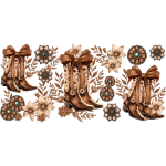 Floral Boots Libbey Wrap