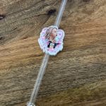 Lover 3D Printed Straw Topper