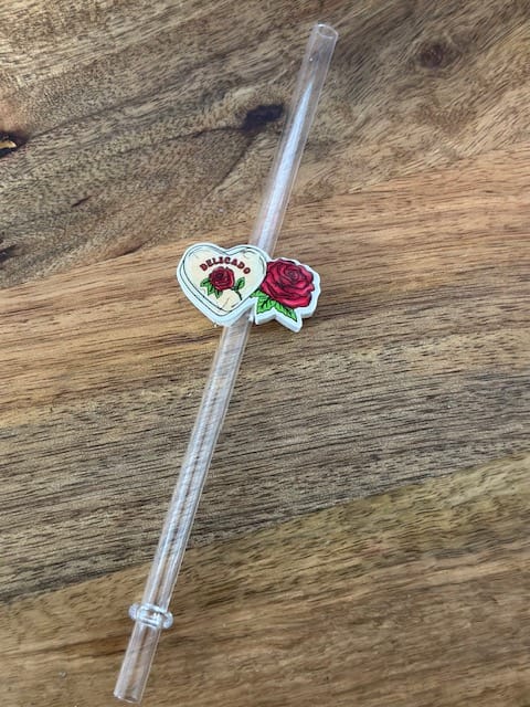 image2 (83) El Corazon Delicado 3D Printed Straw Topper - Image 1