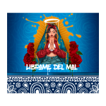 Virgen Chola Blue Tumbler Wrap