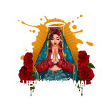 Virgen Chola White DTF