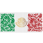 MX Flag Talavera Libbey Wrap