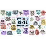 Bible Affirmations Libbey Wrap UVDTF