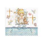 Jesus Loves Me Blue 1 Tumbler Wrap