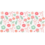 Coquette Bow Floral 2 Libbey Wrap