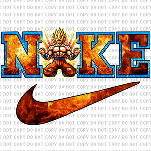 nik goku tshirt transfer