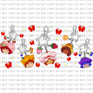 Strawberry Friends trinkets libbey wrap