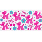 Pink Balloon Dog Libbey Wrap