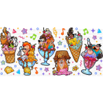 Goofy- Ice Cream Libbey Wrap