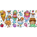 One Piece Ice Cream Libbey Wrap