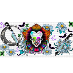 Floral Clown Libbey Wrap