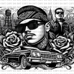 chicano style 02 tumbler wrap design