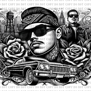 chicano style 02 tumbler wrap design