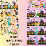 Labubu Princess Bundle UVDTF Wraps Bundle