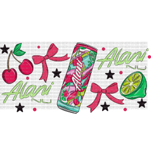 Labubu Princess Bundle (5) Cherry Twist Libbey Wrap - Image 1