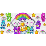 Colorful Bears Libbey Wrap