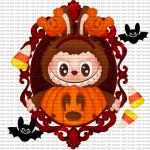 Bubu Brown Pumpkin 1 UVDTF Decal