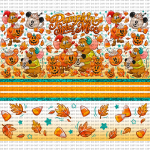 Pumpkin Spice Mice Tumbler Wrap
