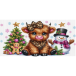 Christmas Girl Cow Libbey Wrap