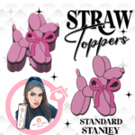 Balloon Dog 3D Printed Straw Topper