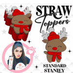 Deer 3D Printed Straw Topper