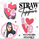 Love 3D Printed Straw Topper