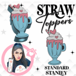 Milkshake 3D Printed Straw Topper