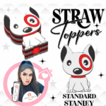 T Dog 3D Printed Straw Topper