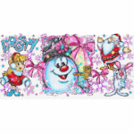 F Snowman Libbey Wrap