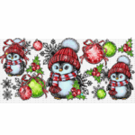 Winter Penguins Libbey Wrap