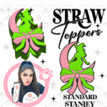 Wicked Bow 3D Printed Straw Topper