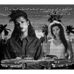 Mi Vida Loca black and white tumbler