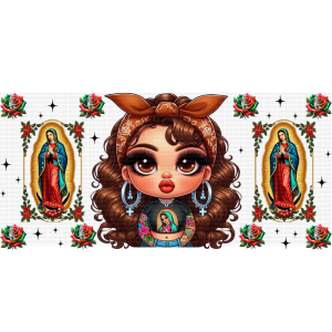 Virgencita 10 Libbey Wrap