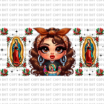 Virgencita 10 libbey wrap