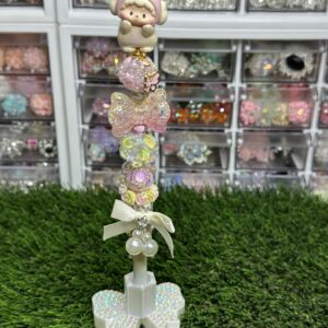 Yellow Lulu Dog Beaded Pen