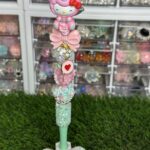 Pink Unicorn Kitty Beaded Pen