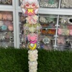 Pink Bunny Girl Beaded Pen