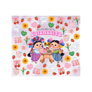 Here For The Chisme Tumbler Wrap