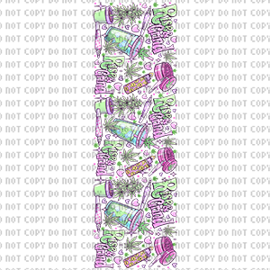 420 Rise & Grind Pen Wrap UVDTF