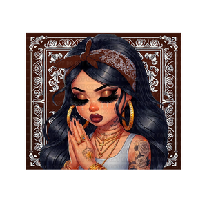 Brown Bandana Chola Tumbler Wrap