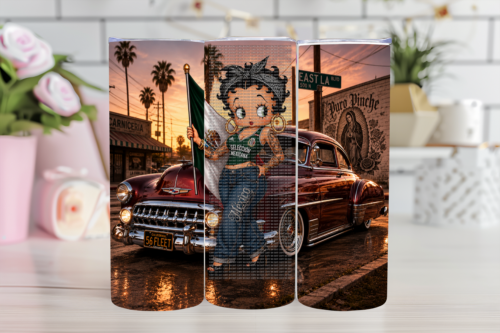 Copy of Untitled - 2026-06-17T235840.533 Betty Seleccion Mexicana Sublimation Tumbler - Image 1
