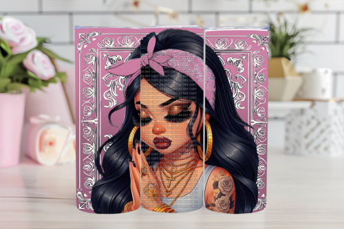 Copy of Untitled - 2026-06-18T000551.420 Bandana Chola Sublimation Tumbler - Image 1