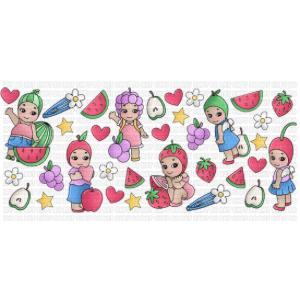Semi Exclusive Fruit Babies Libbey Wrap