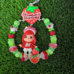 Fresita Beaded Car Charm